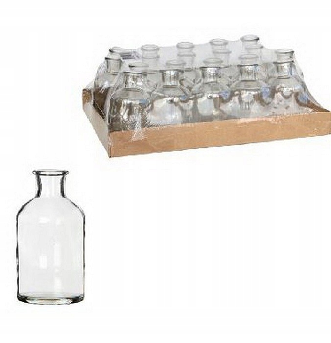 

Szklany wazon świecznik 12 cm butelka