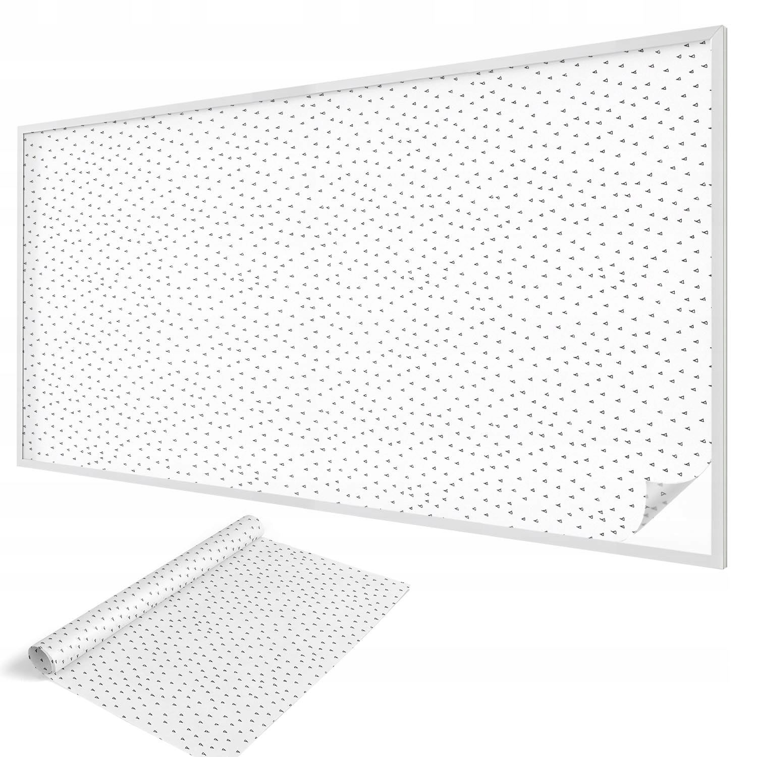 Samolepicí Mléčná dýha na sklo Okno Geometrické trojúhelníky 200x100