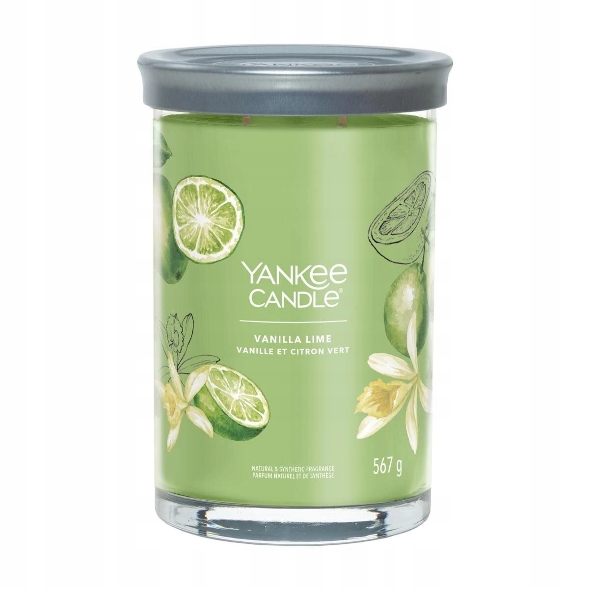 Yankee Candle Vanilla Lime Velká sójová svíčka se dvěma knoty 567 g