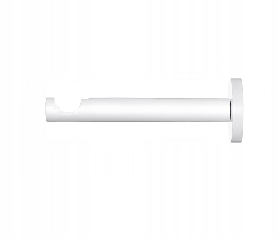 KARNISZ POJEDYNCZY BIAŁY 160CM DLA NOWOCZESNYCH WNĘTRZ - CYLINDER FREZ Marka bez marki