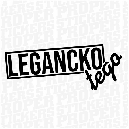 

Legancko tego naklejka 15 x 5,9 cm