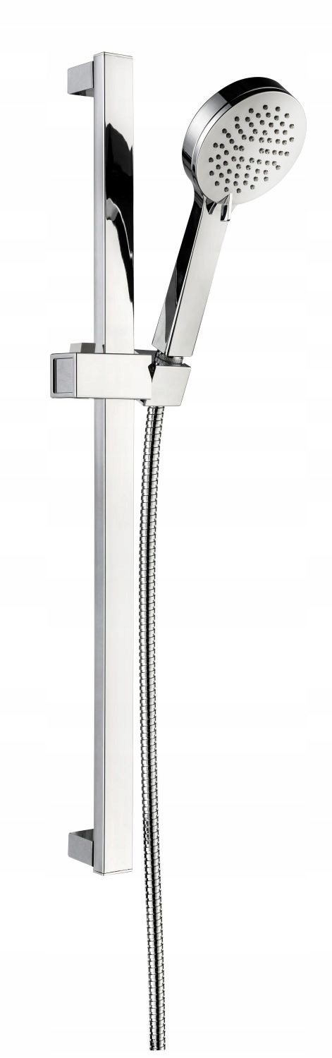 Aqbau Kwadro sprchová sada v lesklém chromu s sprchovou hadicí