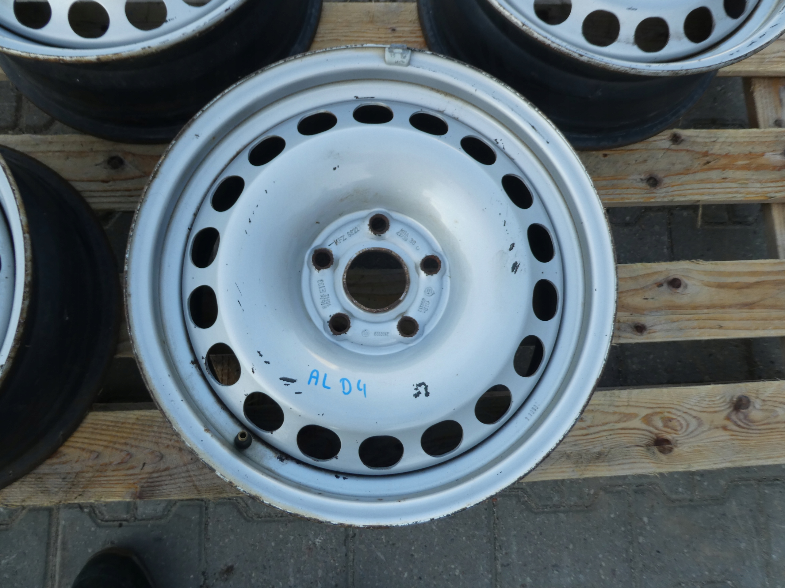4X CERCHI FERRO VW 5X112 16 KBA43738