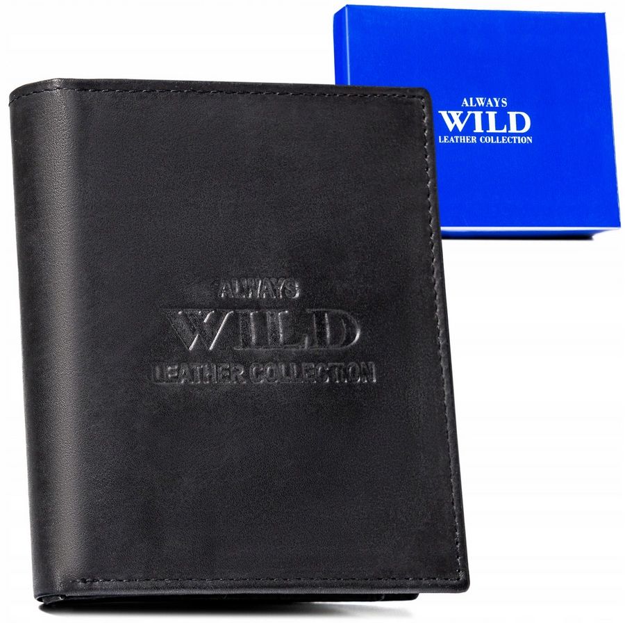 Pánská kožená peněženka Always Wild Přírodní kůže Premium jako Dárek Rfid
