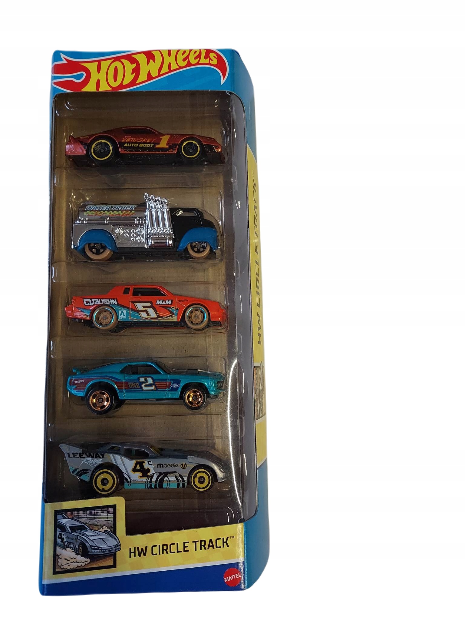 

Hot Wheels Samochodziki 5-PAK Circle Track HLY65