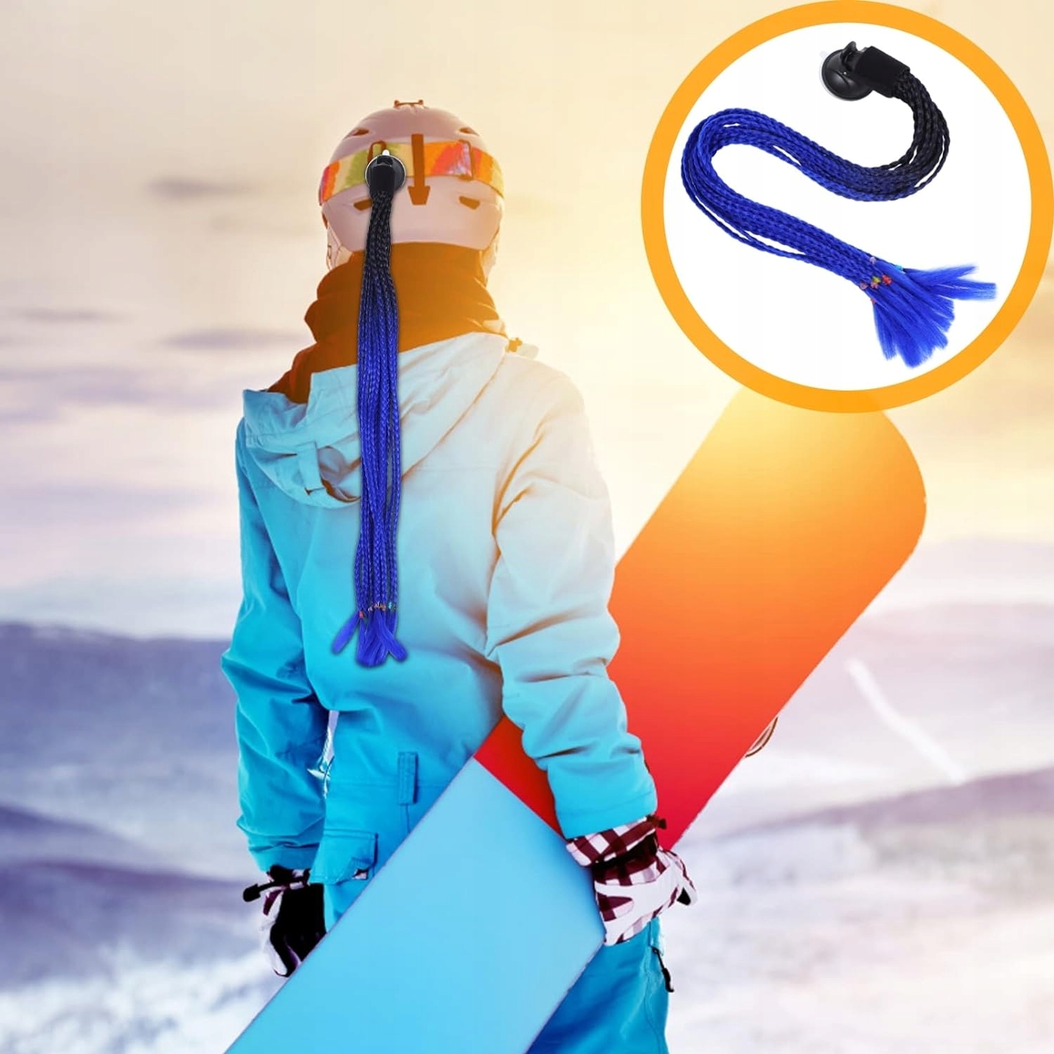 Kask warkocze koński ogon z przyssawk? kask warkocz gradient rampa EAN (GTIN) 6903759770986