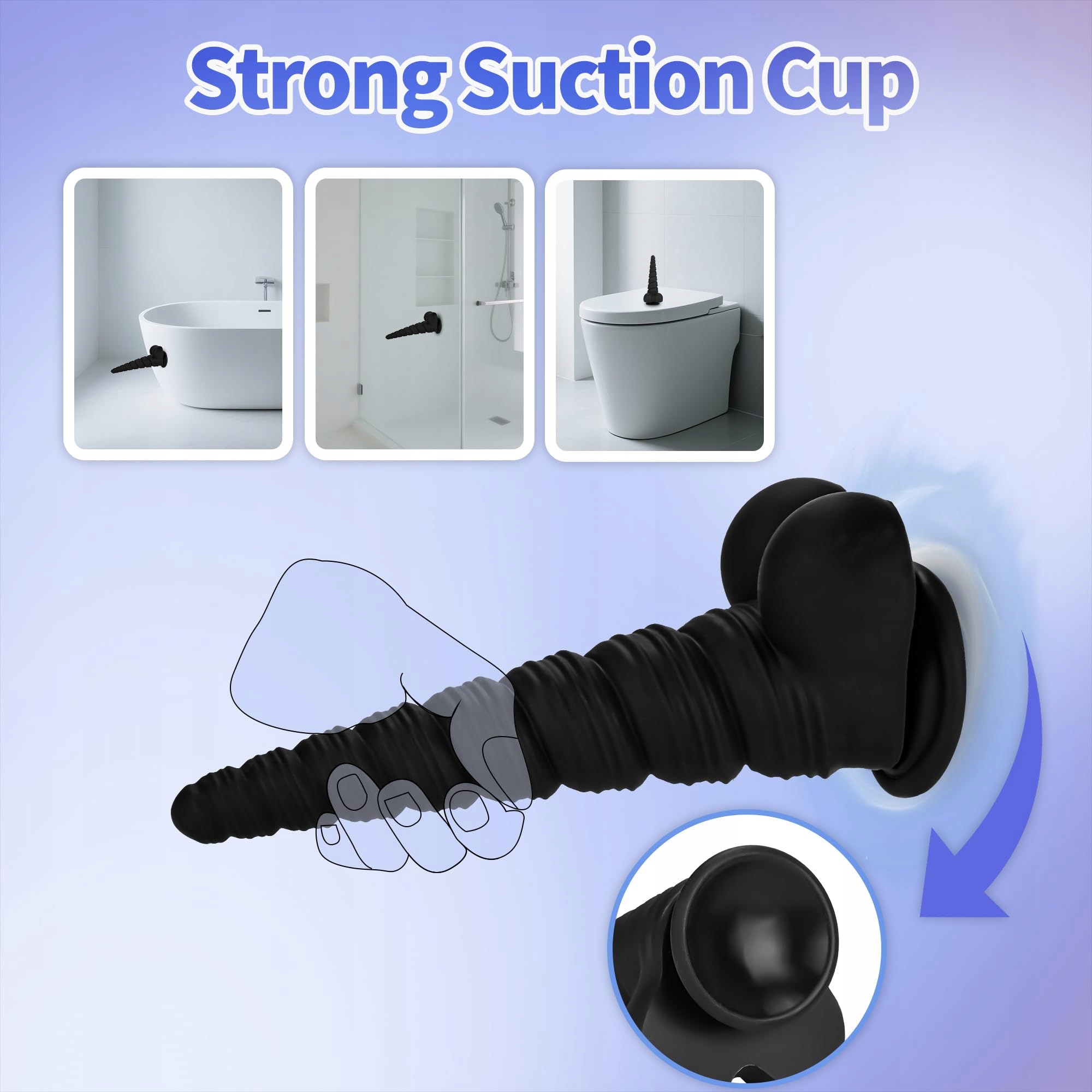 ANAL STRETCHER Silikonowy Korek Analny Dla Dorosłych Z Przyssawką 16.5 cm — miniatura 6