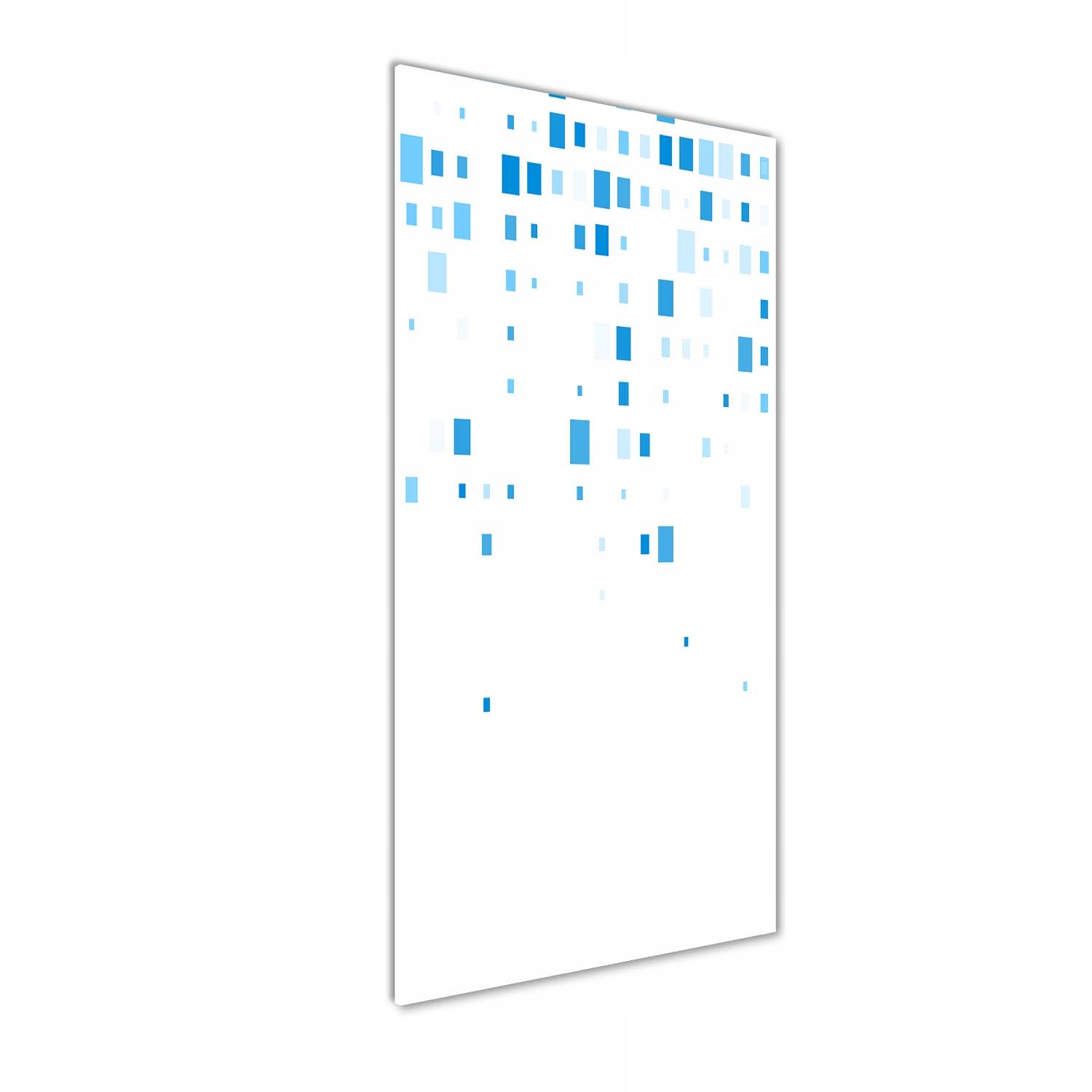 

Foto obraz na szkle Niebieskie kwadraty 50x125 cm