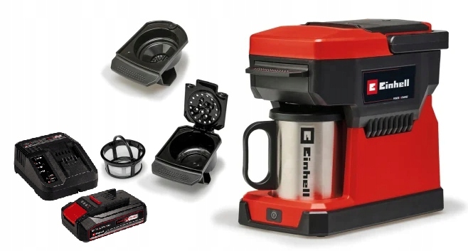 Tlakový a prepadový kávovar Einhell Te-Cf 18 Li Akumulátor 2,5AH Set