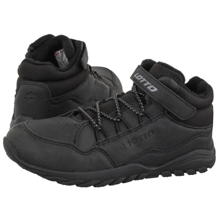 Buty Trzewiki dla Dzieci Lotto Ageso K 2601830K 1119 Black Czarne