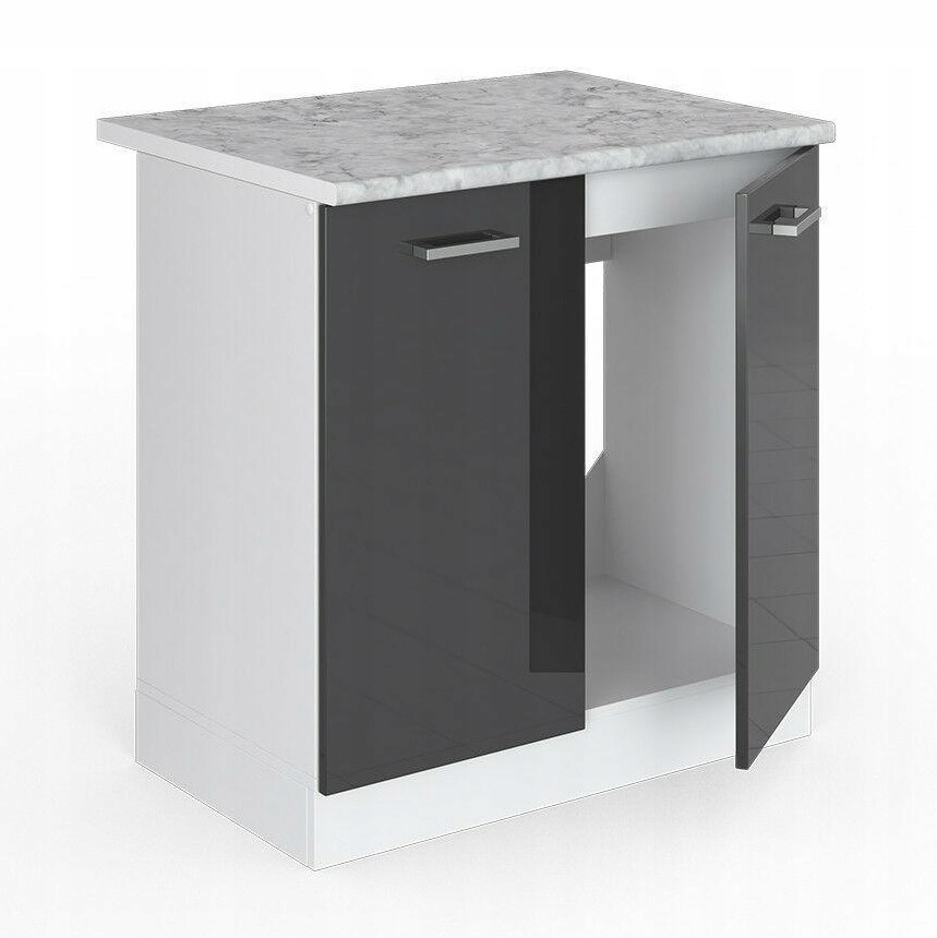 SZAFKA POD ZLEWOZMYWAK Z BLATEM 80 ANTRACYT VICCO (Modul_4_Ku_Us_Ant