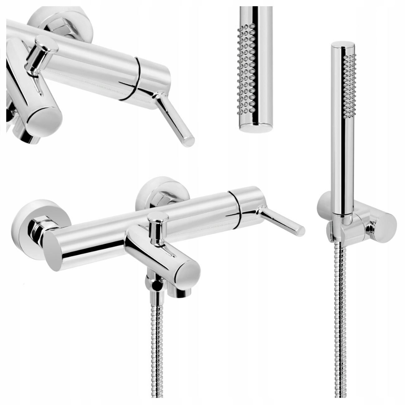 Vaňová Batéria Aruba Chróm Kúpeľňa Armatúra Vysoká Kvalita