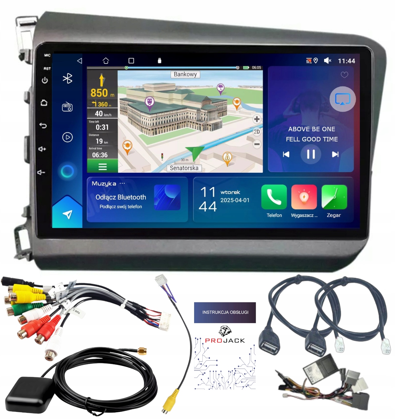 Autorádio Gps Honda CIVIC 2012-2015 Carplay Android Auto 2GB 64GB