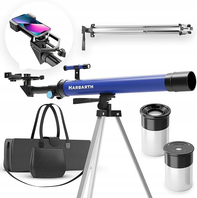 Astronomický dalekohled Harbarth 60/700 mm akcesoria