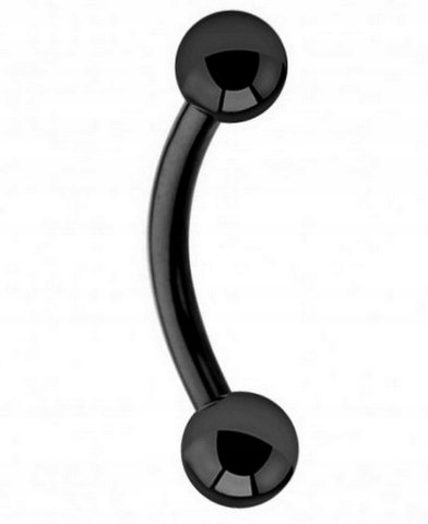 

Kolczyk Do Brwi Czarny Kulki 1,2mm/6mm/3mm