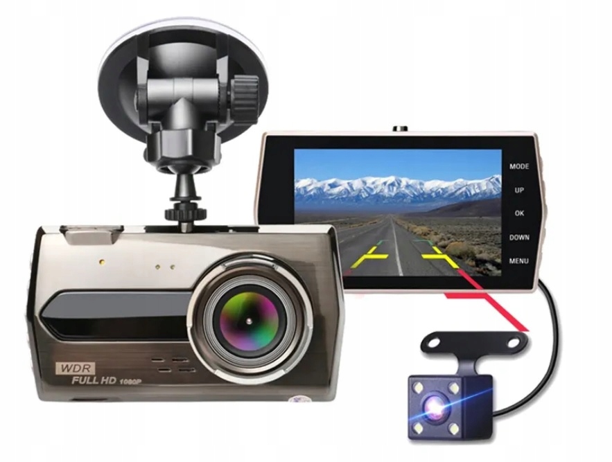 

Wideorejestrator Samochodowy FullHD Kamera Cofania