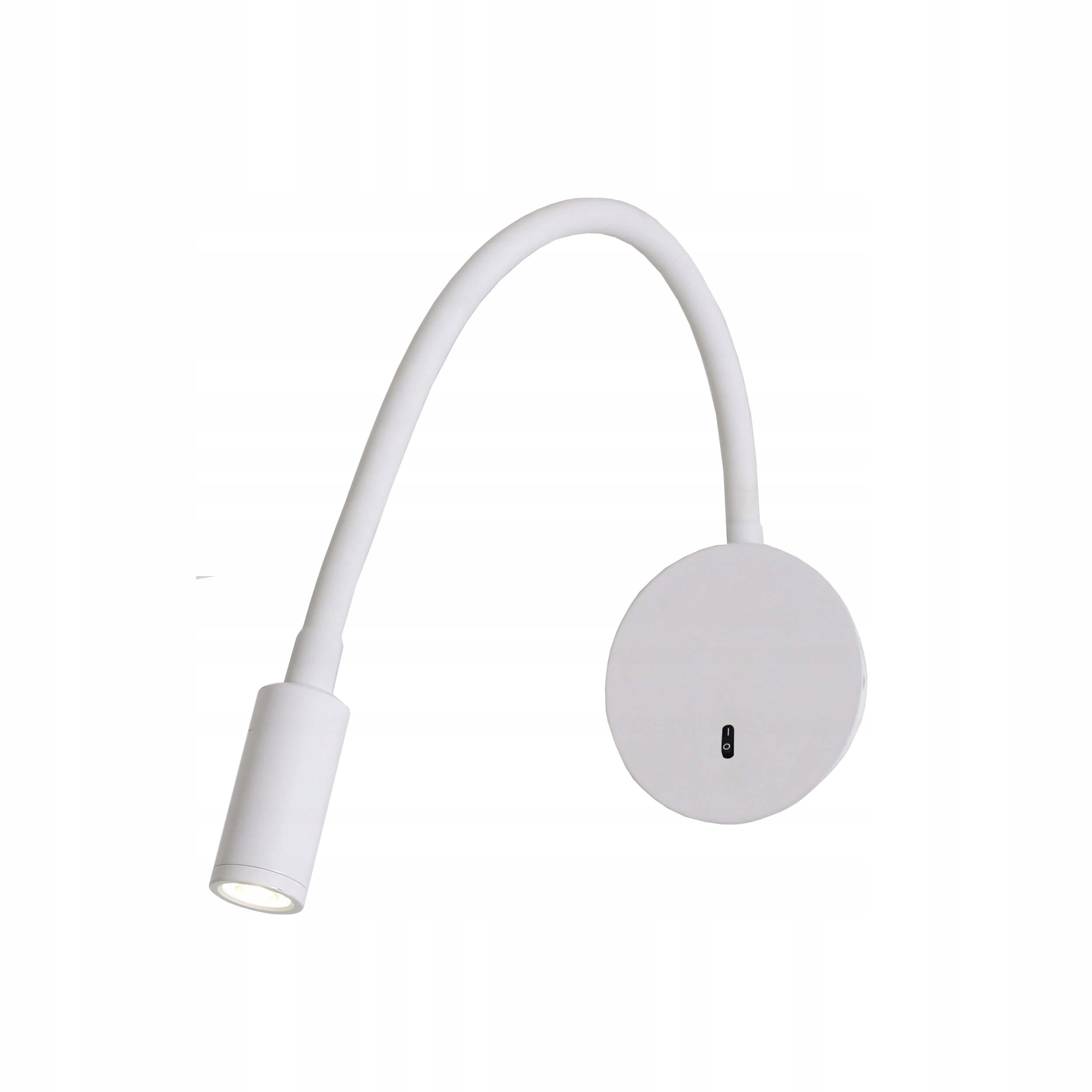 Light Prestige Senise Led nástenné svietidlo 3W biele flexibilné rameno 3000K vypínač