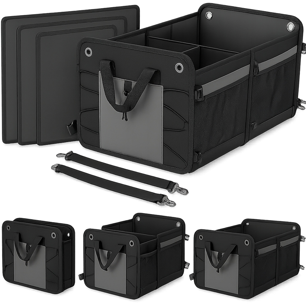 Duży Organizer Samochodowy Do Bagażnika Torba Kufer Usztywniony Skrzynka XL
