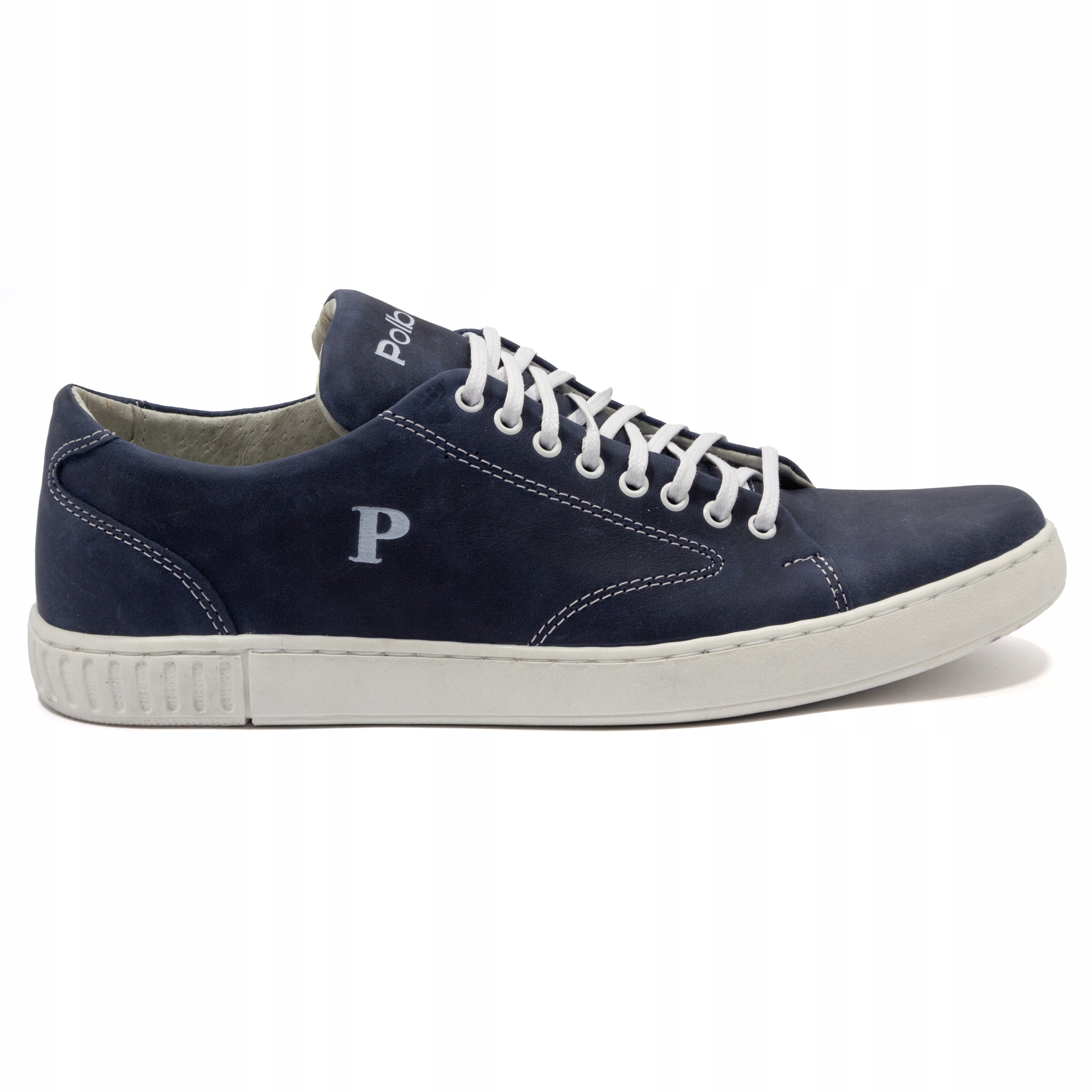 MĘSKIE buty CASUAL skóra POLSKIE 2106 blue 42 Marka Polbut
