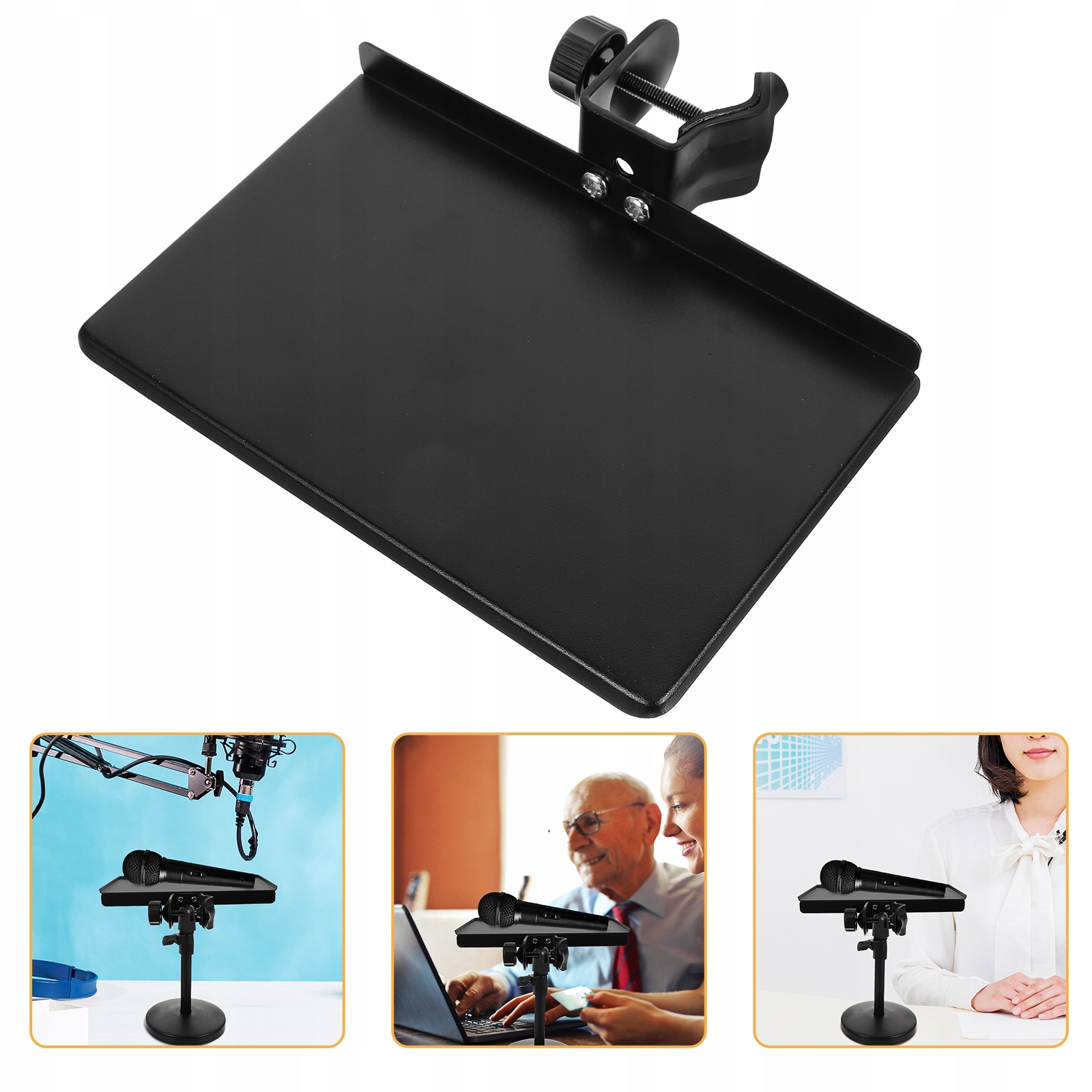 LIVE SOUND CARD UCHWYT NA MIKROFON DO PÓŁKI STATYWU Marka bez marki