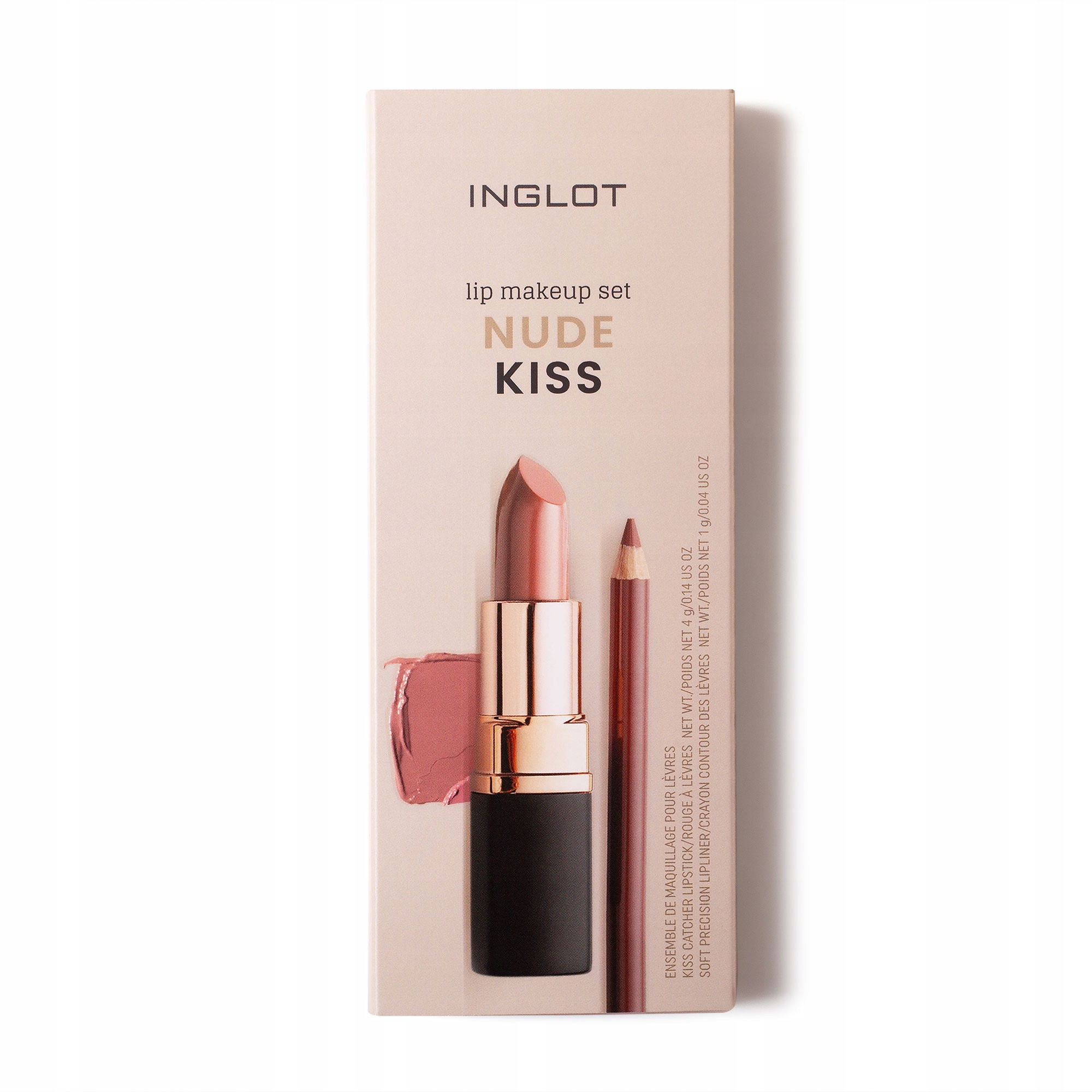 Sada na líčení rtů Nude Kiss Inglot