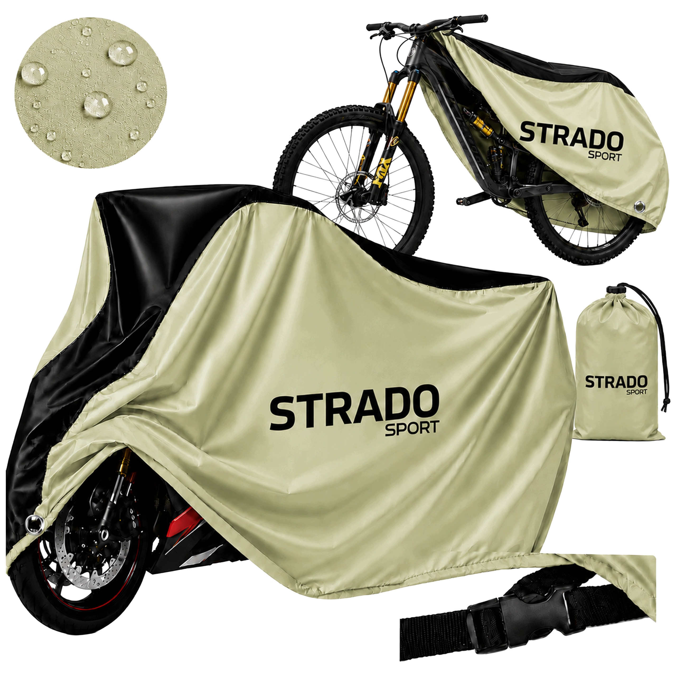 Obal na kolo motocykl skútr voděodolný Uv zapínání 200x110x70 x3