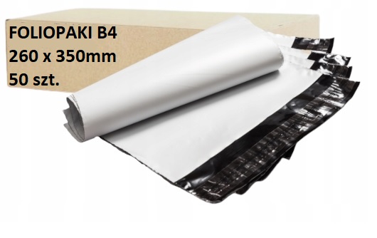 

Foliopaki foliopak kurierskie, B4 260x350 50 szt