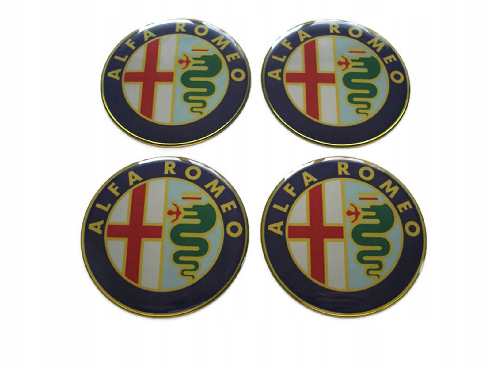 EMBLEMATY LOGO znaczki NA KOŁPAKI dekielki felgi ALFA ROMEO 60mm