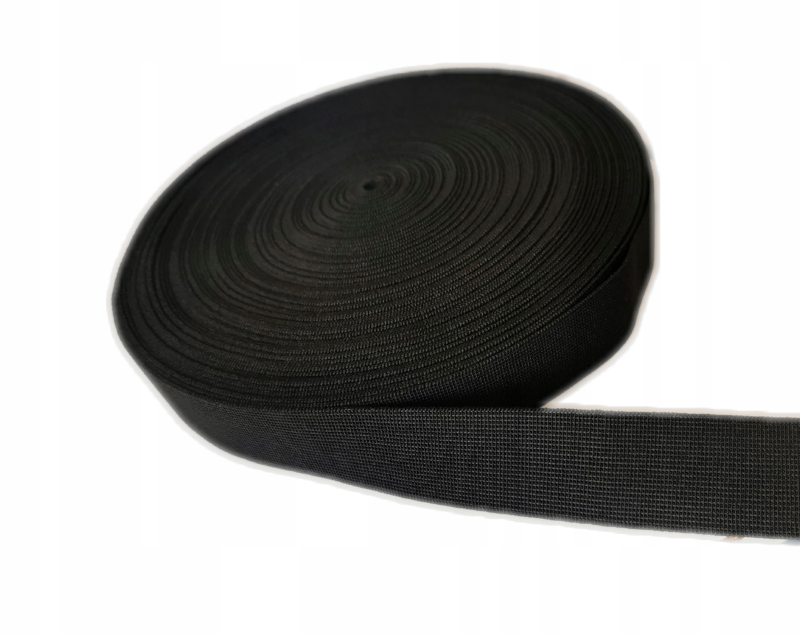 Guma 1 mb czarna płaska 3,5 cm -35 mm polski prod.