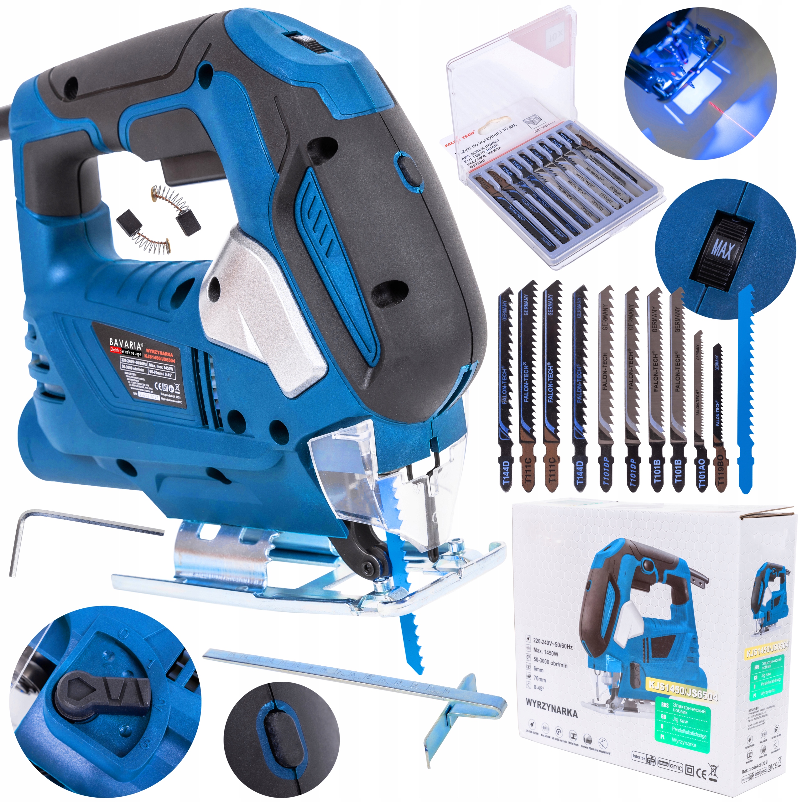 Elektrická Řezačka Pila Led 1450W Sada Nože