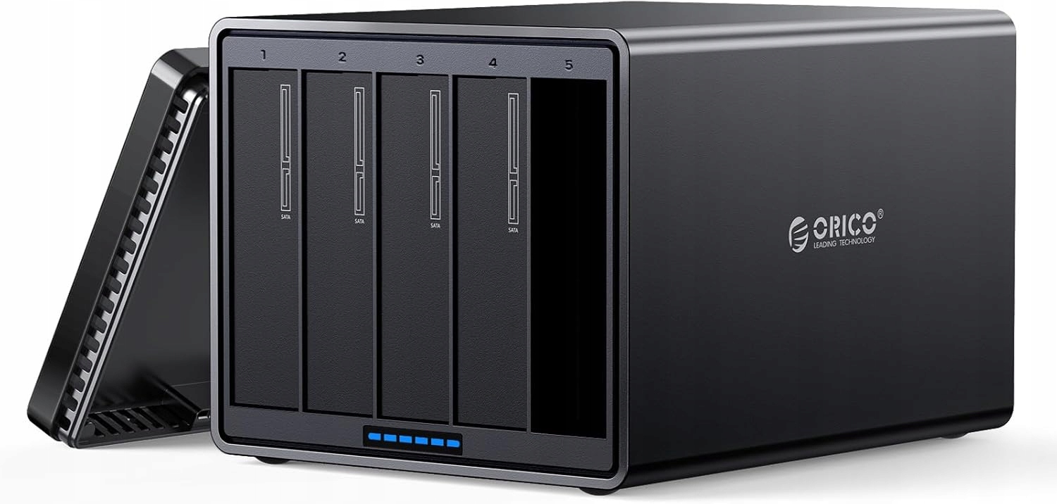Pouzdro Raid Orico 5xHDD 3.5" Usb 3.1 90TB 7 režimů hliníkové chlazení