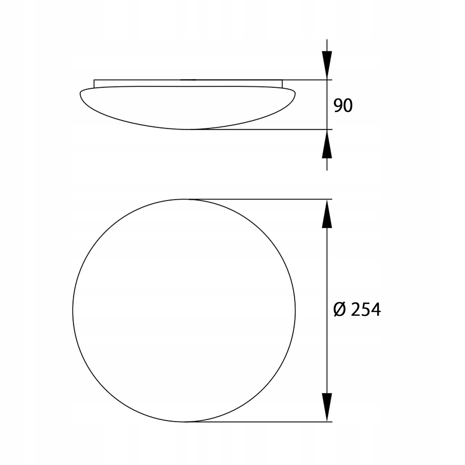 PLAFON PLAFONIERA LAMPA ŚCIENNA SUFITOWA PLATO 1xE27 IP44 Kolekcja PLATO