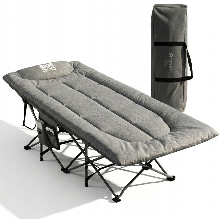 Łóżko Turystyczne Leżanka Ogrodowa Lekkie Składane Leżak Przenośne Polowe