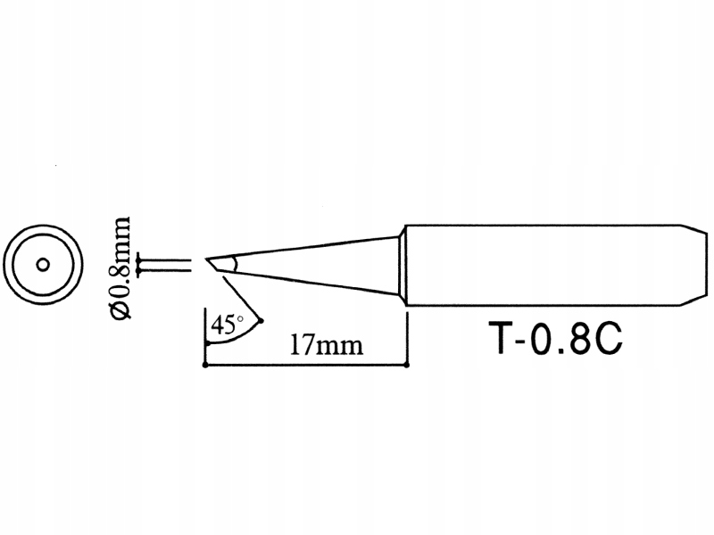 

Grot do Smd Wep Aoyue Zhaoxin 900M Ścięty T-0.8C