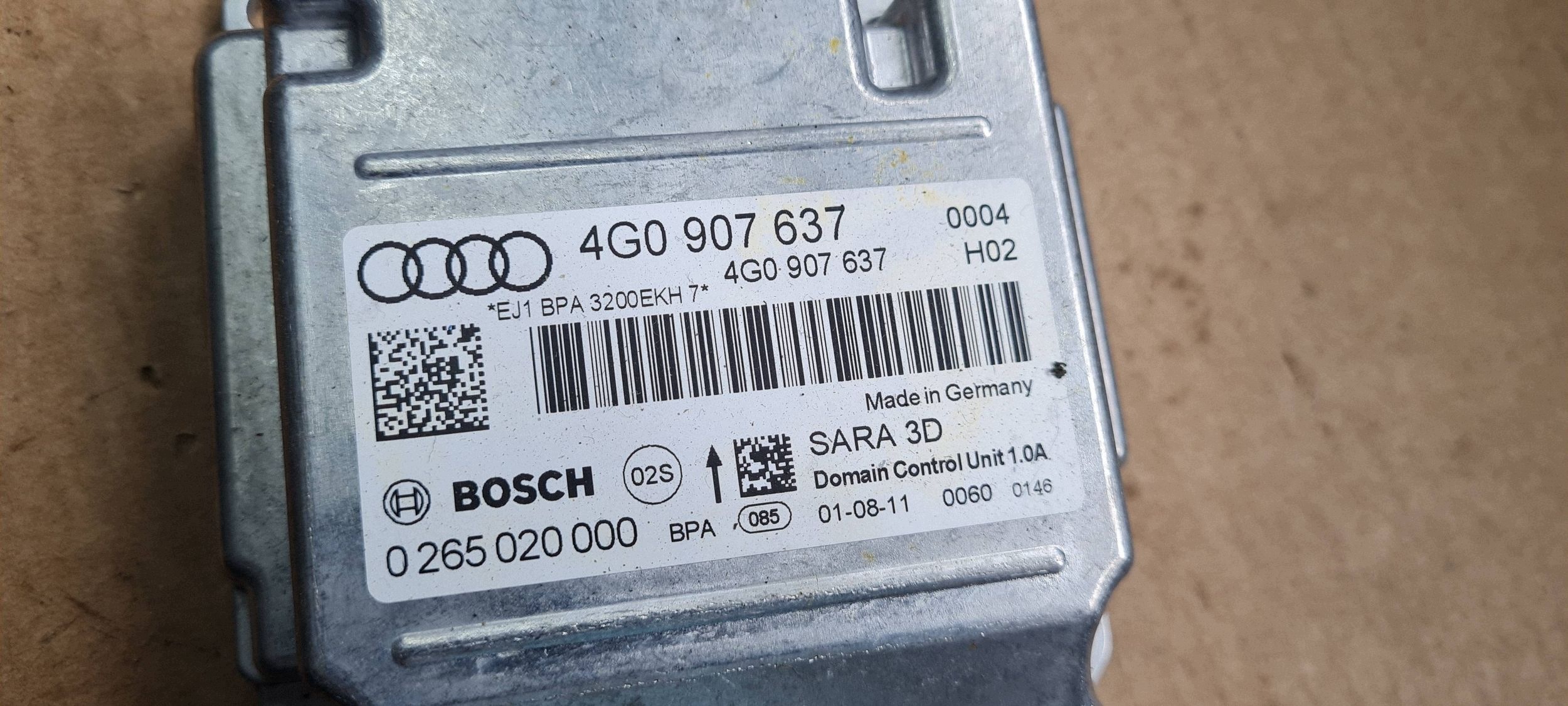 A6 C7 4G module control unit PRZYSPIESZENIA 4G0907637 A7 4G