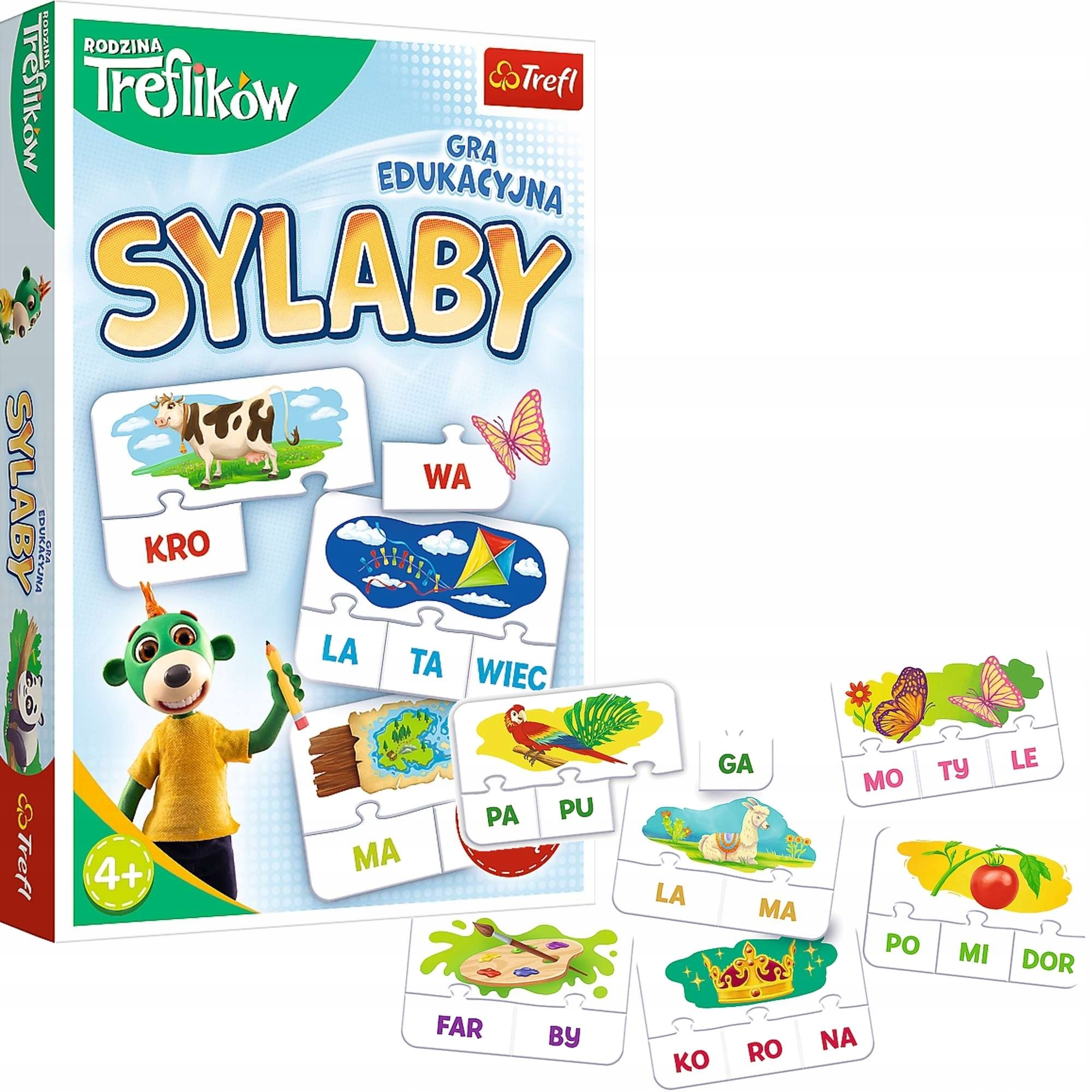 

Sylaby Rodzina Treflików Trefl Gra Edukacyjna