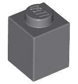 

Lego 3005 Klocek 1x1 szary ciemny Dbg Nowy (1g)