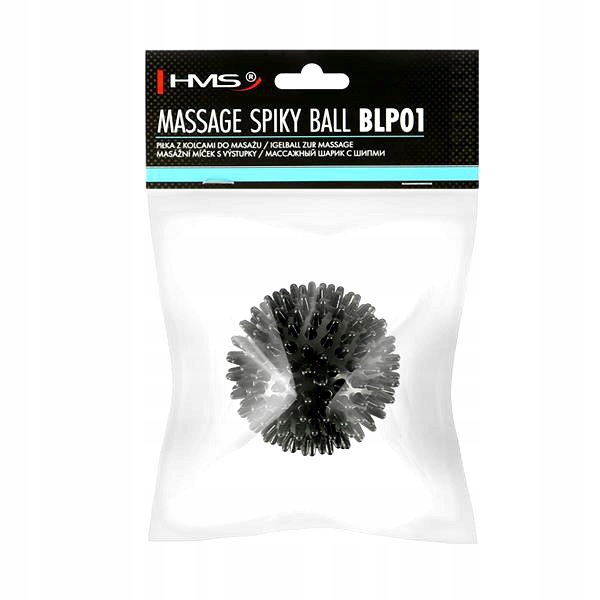 PIŁKA FITNESS DO MASAŻU JEŻYK KOLCE 6 CM HMS MOCNA Twardość średniej twardości