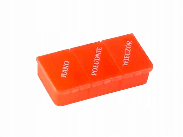 

Pojemnik pudełko kasetka na leki tabletki 1x3