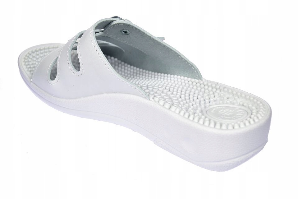 FAKIRKI DAMSKIE KLAPKI MASUJĄCE PROFILAKTYCZNE BIAŁE FP- 03 rozm. 42 Rozmiar 42