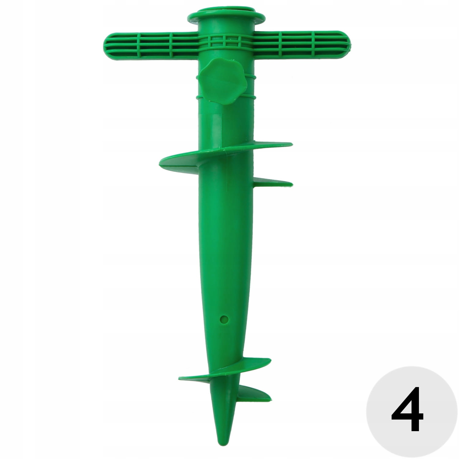 Uchwyt do parasola, świder, stojak wkręcany pod parasol plażowy, ogrodowy Materiał wykonania tworzywo sztuczne