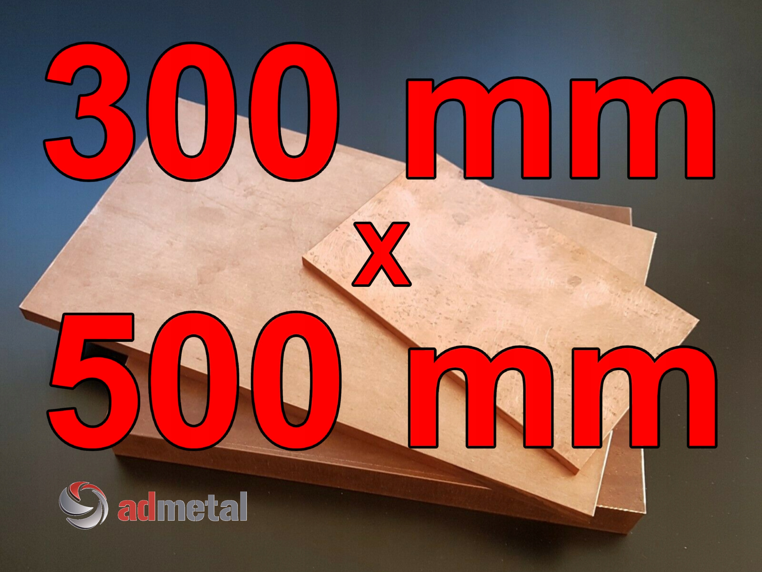 

Miedź, blacha miedziana 1,5x300x500 mm M1Ez4