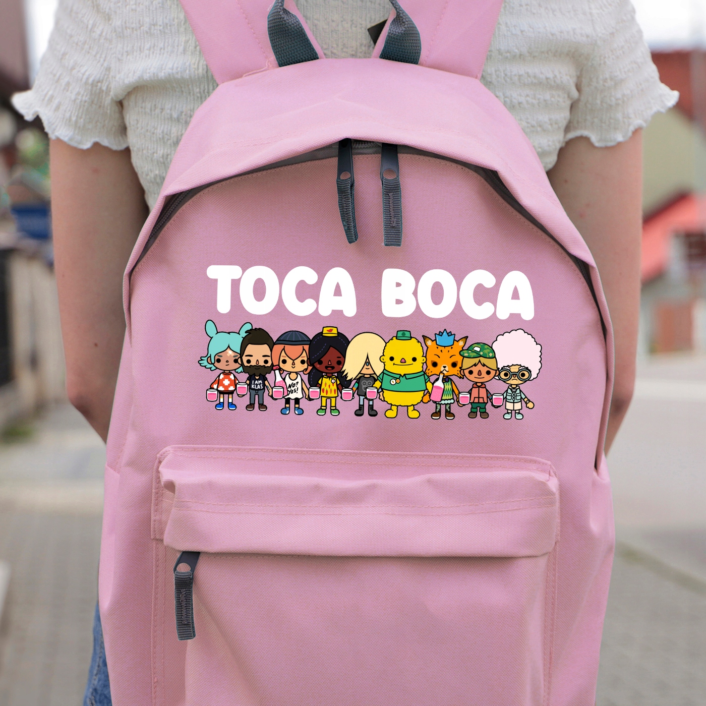 Zestaw do Szkoły Różowy Plecak + Piórnik + Pin TOCA BOCA Marka Funandstyle