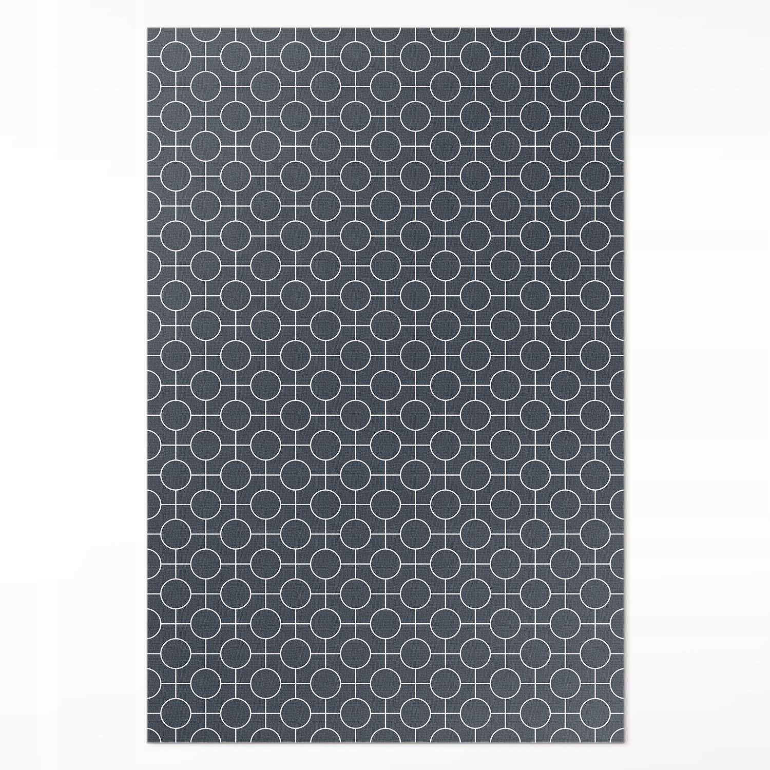 Vinylový koberec do domu Rozmer: 140 x 210 cm Geometrické kruhy pravidelný vzor