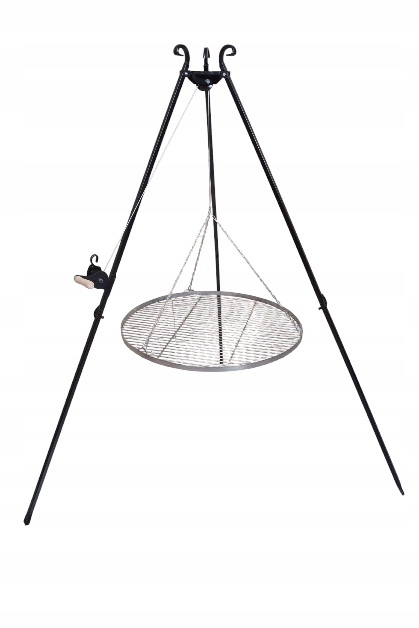 Grill Trójnóg Ruszt Ogniskowy Grillowy Nierdzewny Stojak Na Ognisko Grilla