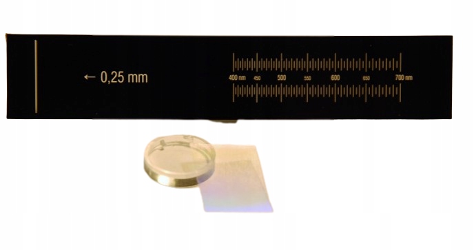 Ręczny spektroskop - zestaw edukacyjny A*M Materiał karton papier