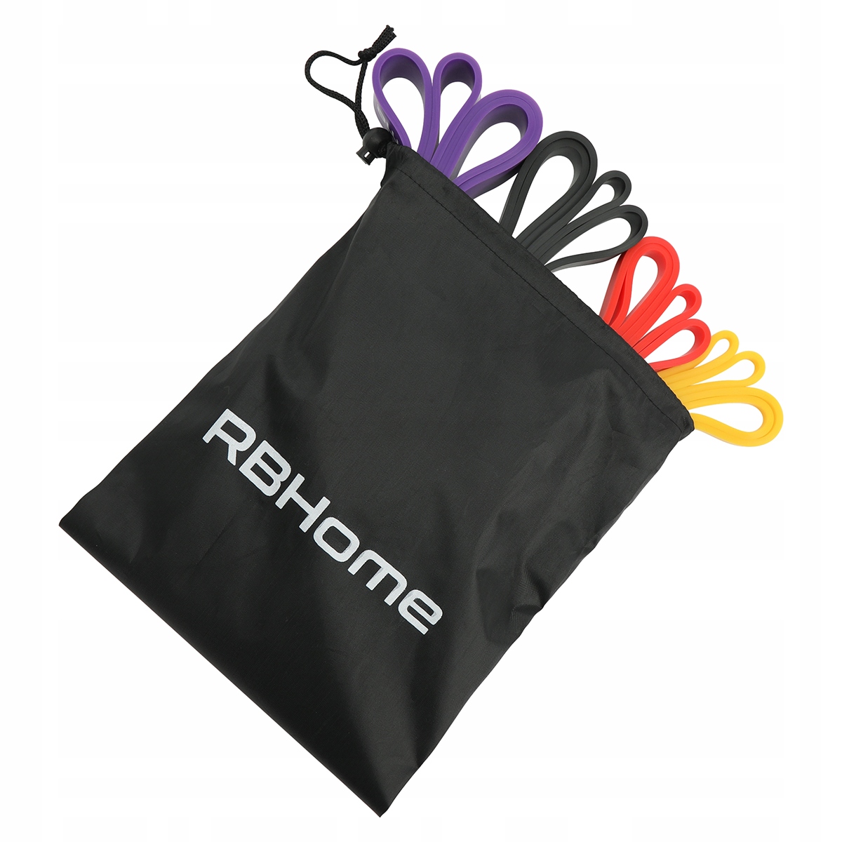 ZESTAW 4 GUMY OPOROWE DO ĆWICZEŃ POWERBAND MOCNE GUMY DO TRENINGU FITNESS Długość (cm) 208 cm