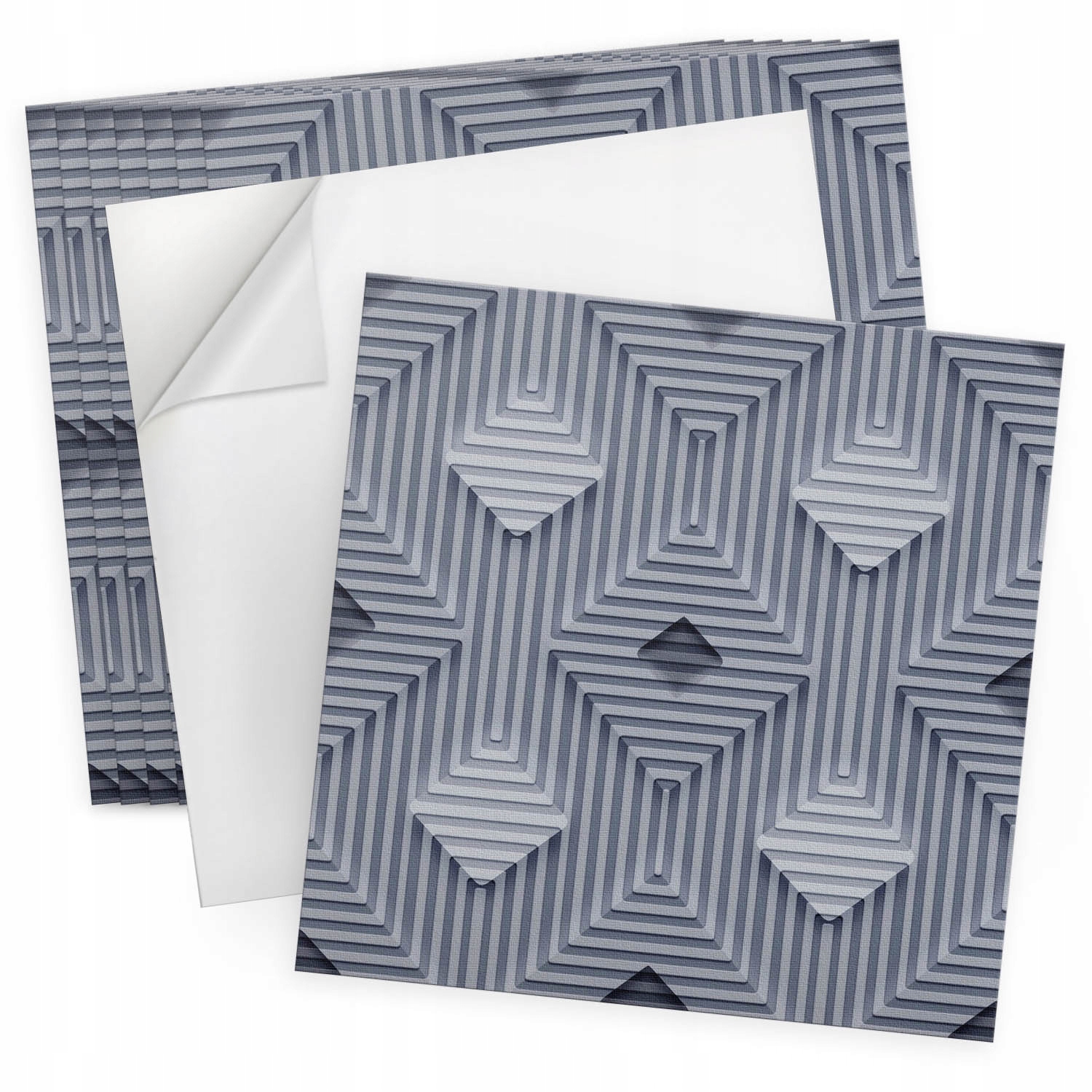 Balíček vinylových dlaždic 9 ks 30x30 cm Vícevrstvý geometrický vzor