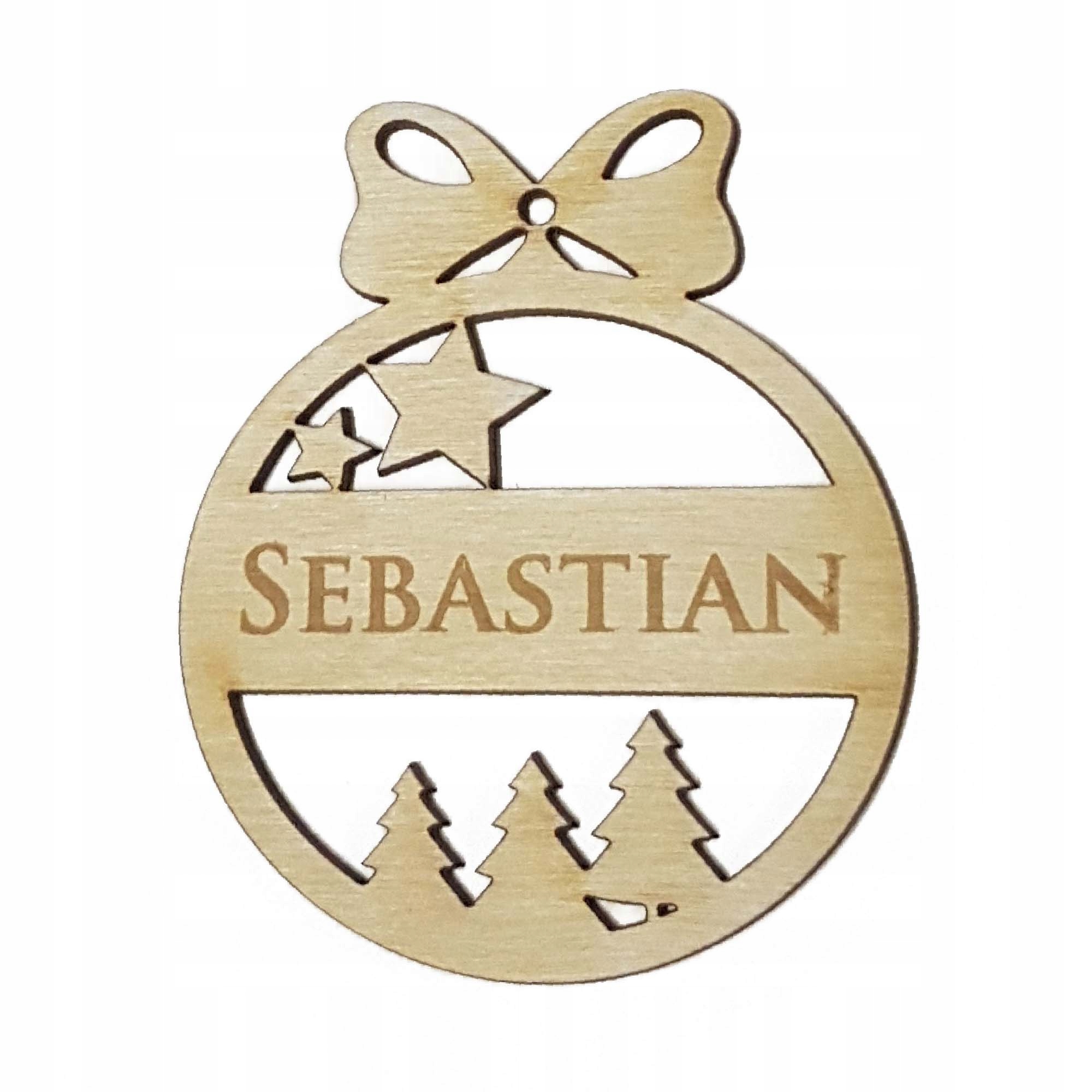 

Bombka Z Imieniem ze sklejki zawieszka