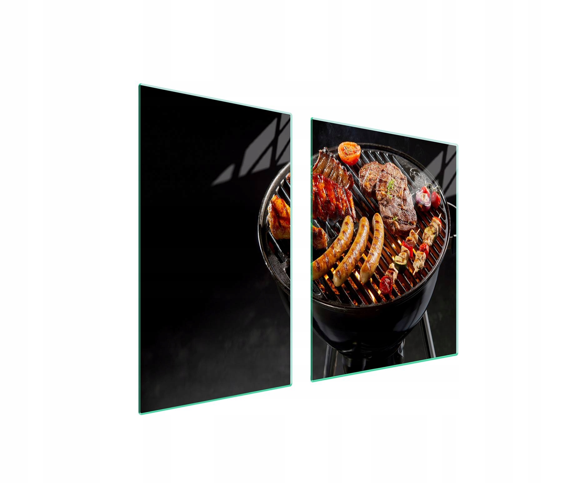 7v1 Ochranná sklenená doska na sporák 100x52 Gril